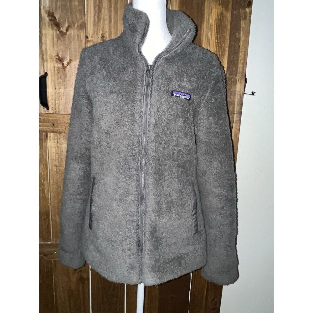 Women’s Patagonia Black Los Gatos Jacket Medium M Zip Pockets Fleece
